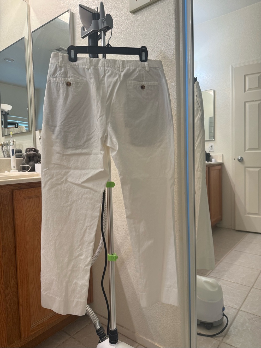 Loro Piana Cream Cotton Chinos - Picture 2 of 5